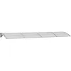 Image de Vidaxl Auvent De Porte Gris 400x100 Cm Polycarbonate
