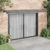 Image de Vidaxl Auvent De Porte Noir 400x100 Cm Polycarbonate