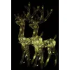 Image de vidaXL DÃ©corations de NoÃ«l de renne Acrylique 2 pcs 120 cm Blanc chaud