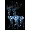 Image de vidaXL DÃ©corations de NoÃ«l de renne Acrylique 2 pcs 120 cm Blanc froid