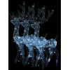 Image de vidaXL DÃ©corations de NoÃ«l de renne Acrylique 3 pcs 120 cm Blanc froid