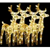 Image de vidaXL Rennes de NoÃ«l 4 pcs 160 LED Blanc chaud Acrylique
