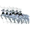 Image de vidaXL Rennes de NoÃ«l 6 pcs Blanc 120 LED