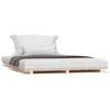 Image de vidaXL Cadre de lit 140x190 cm Bois de pin massif
