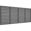 Image de vidaXL TÃªte de lit murale Gris 206x3x91,5 cm Bois massif de pin
