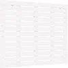 Image de vidaXL TÃªte de lit murale Blanc 126x3x91,5 cm Bois massif de pin