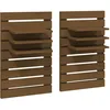 Image de vidaXL ÃtagÃ¨res de chevet murales 2 pcs Marron miel Bois de pin massif