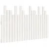 Image de vidaXL TÃªte de lit murale Blanc 127,5x3x80 cm Bois massif de pin