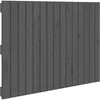 Image de vidaXL TÃªte de lit murale Gris 95,5x3x60 cm Bois massif de pin