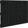 Image de vidaXL TÃªte de lit murale Noir 95,5x3x60 cm Bois massif de pin