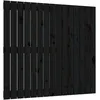 Image de vidaXL TÃªte de lit murale Noir 95,5x3x90 cm Bois massif de pin