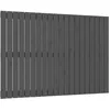 Image de vidaXL TÃªte de lit murale Gris 127,5x3x90 cm Bois massif de pin