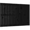 Image de vidaXL TÃªte de lit murale Noir 127,5x3x90 cm Bois massif de pin