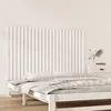 Image de vidaXL TÃªte de lit murale Blanc 147x3x90 cm Bois massif de pin