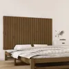 Image de vidaXL TÃªte de lit murale Marron miel 147x3x90 cm Bois massif de pin