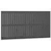 Image de vidaXL TÃªte de lit murale Gris 166x3x90 cm Bois massif de pin