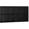 Image de vidaXL TÃªte de lit murale Noir 166x3x90 cm Bois massif de pin