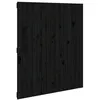 Image de vidaXL TÃªte de lit murale Noir 95,5x3x110 cm Bois massif de pin