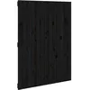 Image de vidaXL TÃªte de lit murale Noir 82,5x3x110 cm Bois massif de pin