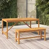 Image de Vidaxl Banc De Jardin 110 Cm Bois Massif D'acacia