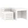 Image de Vidaxl Ensemble De BoÃ®tes De Jardin 3 Pcs Blanc Bois De Pin Massif