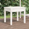 Image de Vidaxl Banc De Jardin Blanc 50x44x45 Cm Bois Massif De Pin