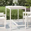 Image de Vidaxl Table De Jardin Blanc 121x82,5x110 Cm Bois Massif De Pin