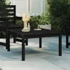 Image de Vidaxl Table De Jardin Noir 82,5x82,5x45 Cm Bois Massif De Pin