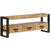 Image de Vidaxl Meuble Tv 120x30x45 Cm Bois Massif De Manguier