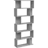 Image de vidaXL BibliothÃ¨que/Cloison Sonoma gris 80x24x192 cm Bois d'ingÃ©nierie