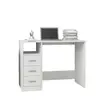 Image de Bureaux VidaXL  Bureau  avec tiroirs Bois d'ingénierie Blanc 102x50x76 cm P31600270