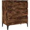 Image de vidaXL Buffet ChÃªne fumÃ© 60x35x70 cm Bois d'ingÃ©nierie