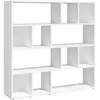 Image de BibliothÃ¨que SÃ©parateur de PiÃ¨ce Blanche 105x24x102 cm bois contreplaquÃ©