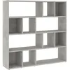 Image de vidaXL BibliothÃ¨que/SÃ©parateur de piÃ¨ce Gris bÃ©ton 105x24x102 cm