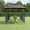 Image de Vidaxl BelvÃ©dÃ¨re Avec Toit Anthracite 300x300x270 Cm Acier