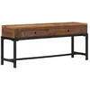 Image de vidaXL Meuble TV 110x30x46 cm bois massif de rÃ©cupÃ©ration