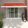 Image de Vidaxl Auvent RÃ©tractable Orange Et Marron 3x2,5 M Tissu Et Aluminium