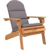 Image de Vidaxl Chaise De Jardin Adirondack Avec Coussins Bois Massif D'acacia