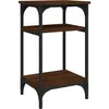 Image de vidaXL Table d'appoint ChÃªne marron 35x30x60 cm Bois d'ingÃ©nierie