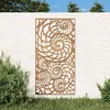 Image de Vidaxl DÃ©coration Murale De Jardin 105x55 Cm Acier Corten Design Coque