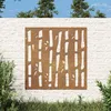 Image de Vidaxl DÃ©coration Murale Jardin 55x55 Cm Acier Corten Design Bambou