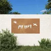 Image de Vidaxl DÃ©coration Murale Jardin 105x55 Cm Acier Corten Design D'oiseau