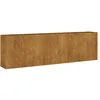 Image de Vidaxl Lit SurÃ©levÃ© De Jardin 280x40x80 Cm Acier Corten