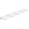 Image de Auvent De Porte Gris Et Transparent 396x90 Cm Polycarbonate