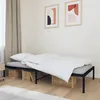 Image de vidaXL Cadre de lit mÃ©tal sans matelas noir 90x190 cm