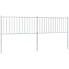 Image de TÃªte de lit mÃ©tal blanc 206x3x90 cm vidaXL vidaXL