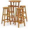 Image de Vidaxl Ensemble De Salle Ã Manger De Jardin 5 Pcs Bois D'acacia Solide