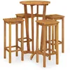 Image de Vidaxl Ensemble De Salle Ã Manger De Jardin 5 Pcs Bois D'acacia Solide