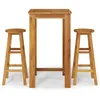 Image de Vidaxl Ensemble De Salle Ã Manger De Jardin 3 Pcs Bois D'acacia Solide