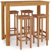 Image de Vidaxl Ensemble De Salle Ã Manger De Jardin 5 Pcs Bois D'acacia Solide